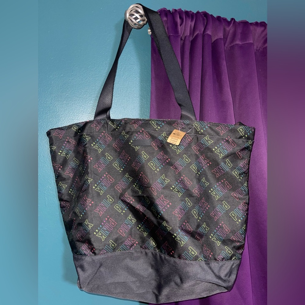 Pink tote bag